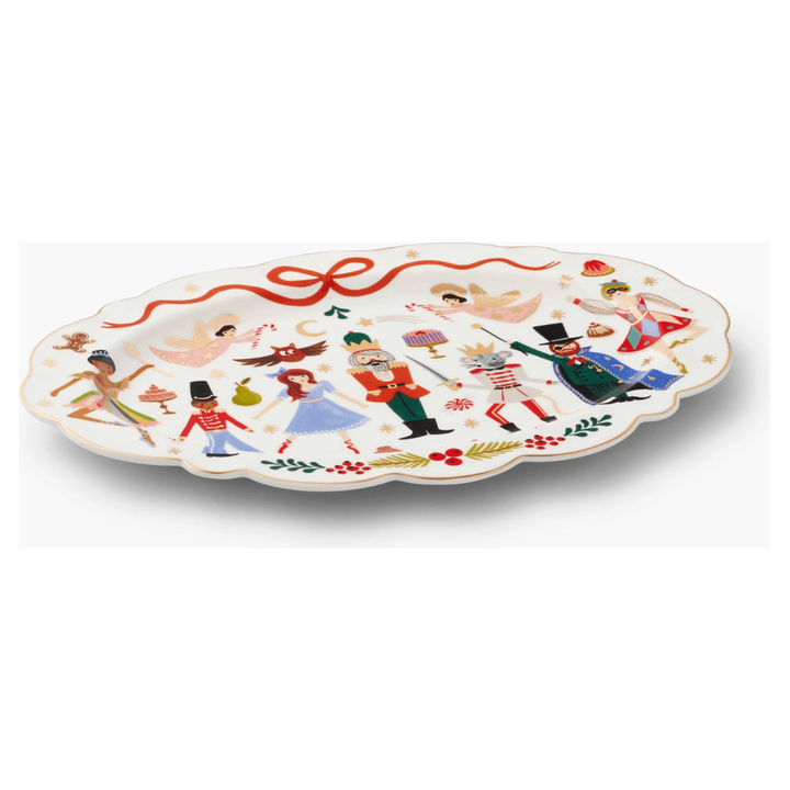 Nutcracker Large Porcelain Serving Platter - Something Splendid Co.