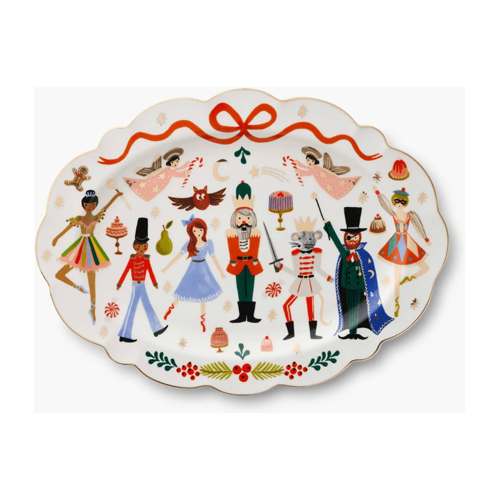 Nutcracker Large Porcelain Serving Platter - Something Splendid Co.