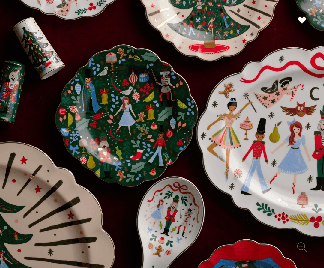 Nutcracker Porcelain Dessert Plate Set of 4 - Something Splendid Co.