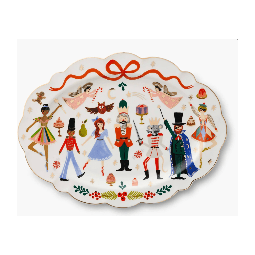 Nutcracker Porcelain Serving Platter - Something Splendid Co.