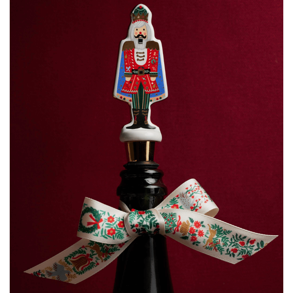 Nutcracker Porcelain Wine Stopper Set - Something Splendid Co.