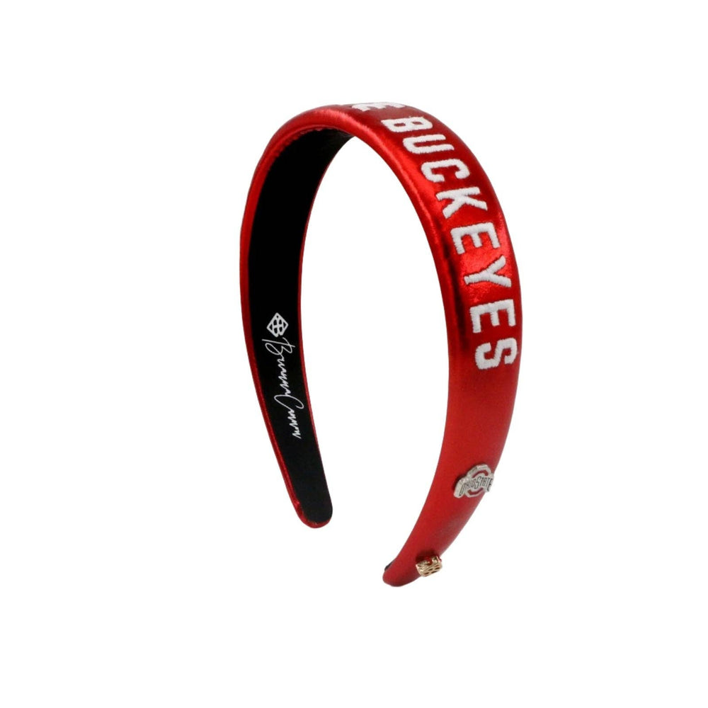 Ohio State Scarlet Thin Embroidered Headband  - Something Splendid Co.