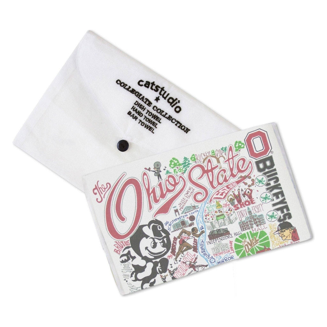 Ohio State University Collegiate Dish Towel - Something Splendid Co.