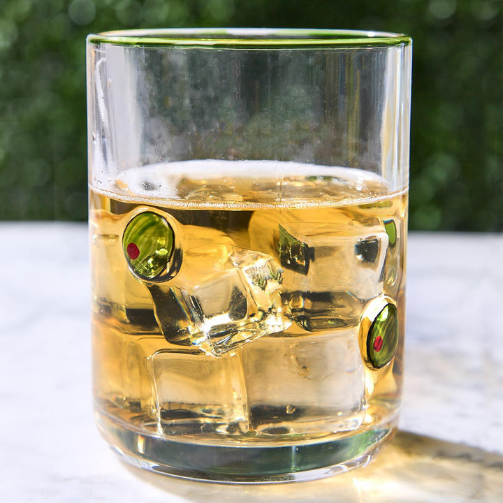 Olive Double Old Fashioned Glass - Something Splendid Co.