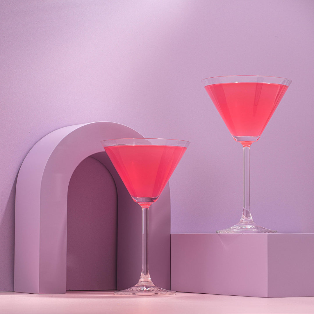 Olivia Stemmed Crystal Martini Glasses-Set of 2 or Set of 4 - Something Splendid Co.