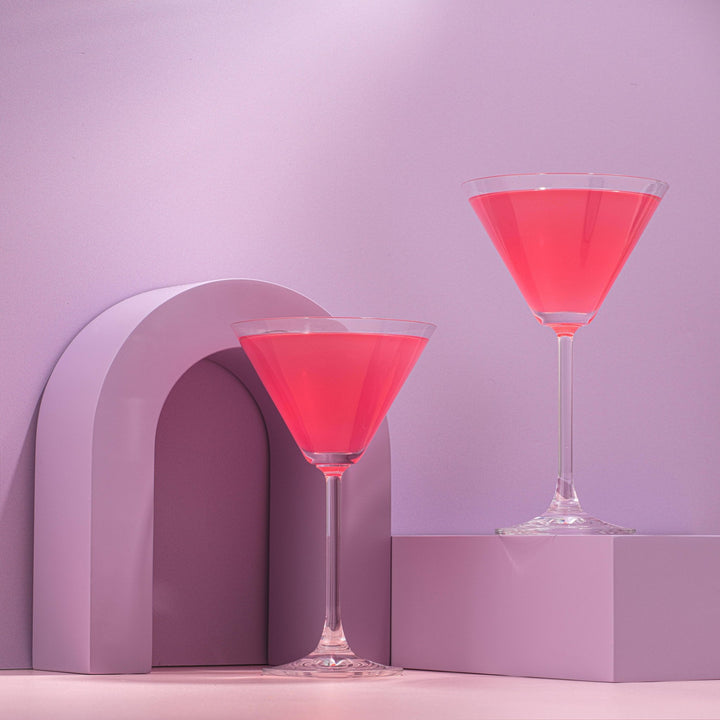 Olivia Stemmed Crystal Martini Glasses-Set of 2 or Set of 4 - Something Splendid Co.