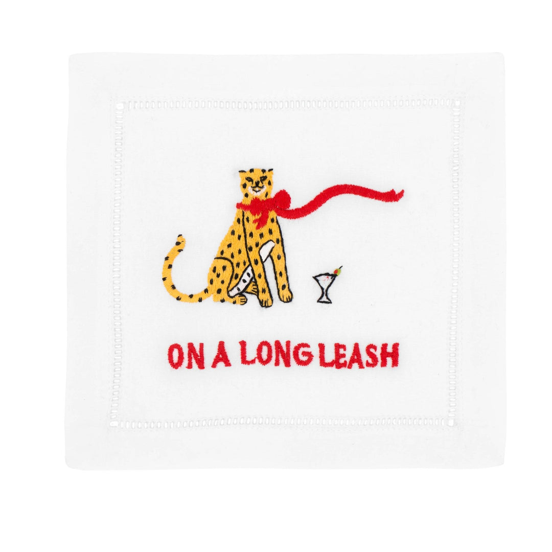 On a Long Leash Cocktail Napkin - Something Splendid Co.