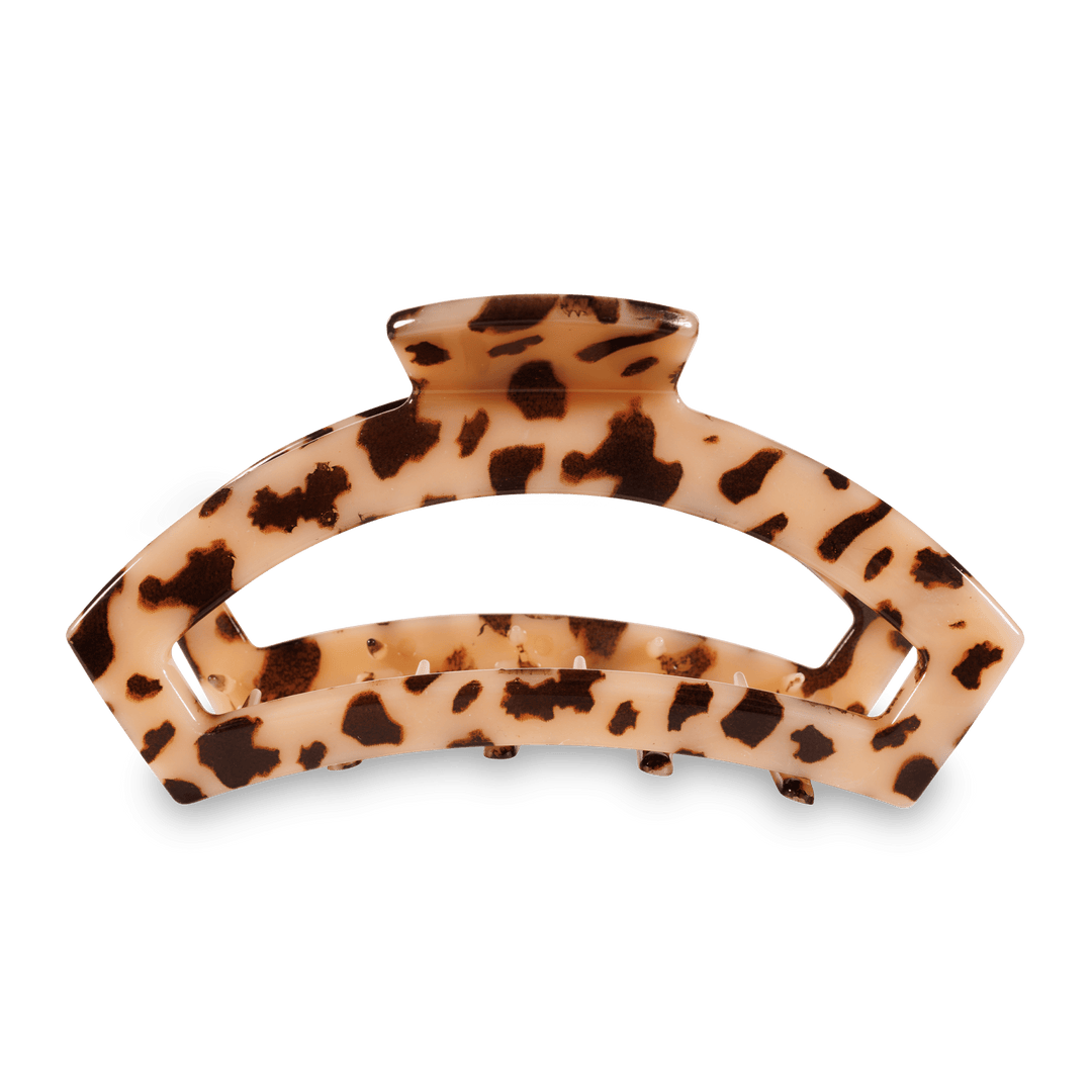 Open Blonde Tortoise Large Hair Clip - Something Splendid Co.