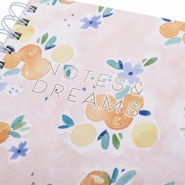 Orange Blossom Spiral Notebook - Something Splendid Co.
