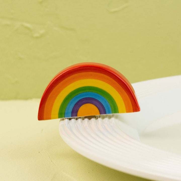 Over the Rainbow Mini by Nora Fleming — hand-painted ceramic bright rainbow