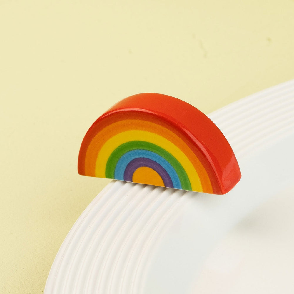 Over the Rainbow Mini by Nora Fleming — hand-painted ceramic bright rainbow (alternate view)