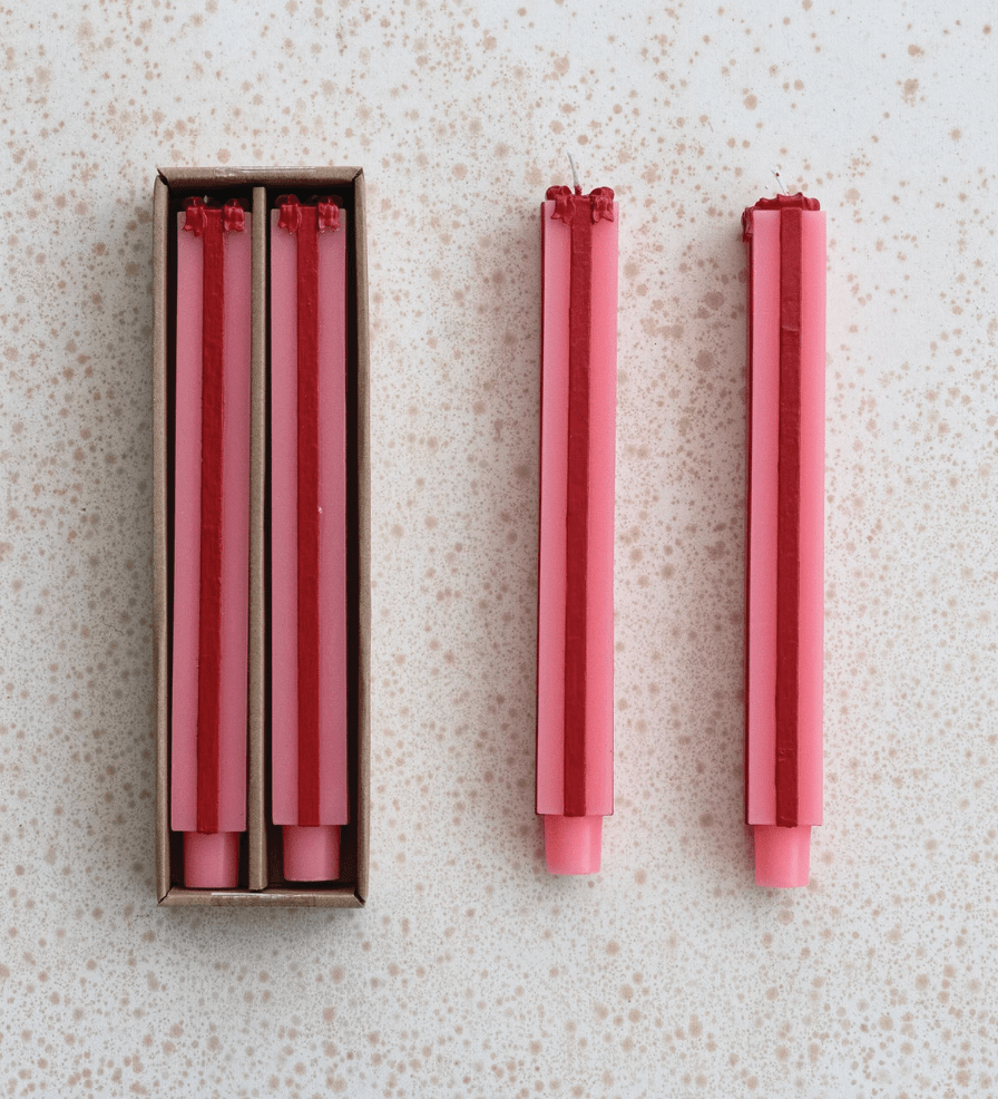 Package Shaped Taper Candles, 2 Styles - Something Splendid Co.