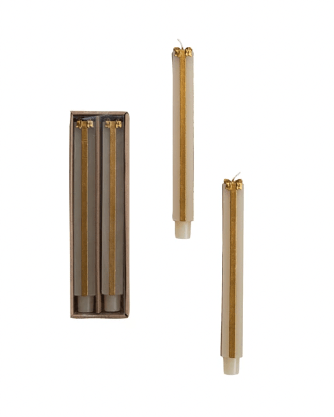Package Shaped Taper Candles, 2 Styles - Something Splendid Co.