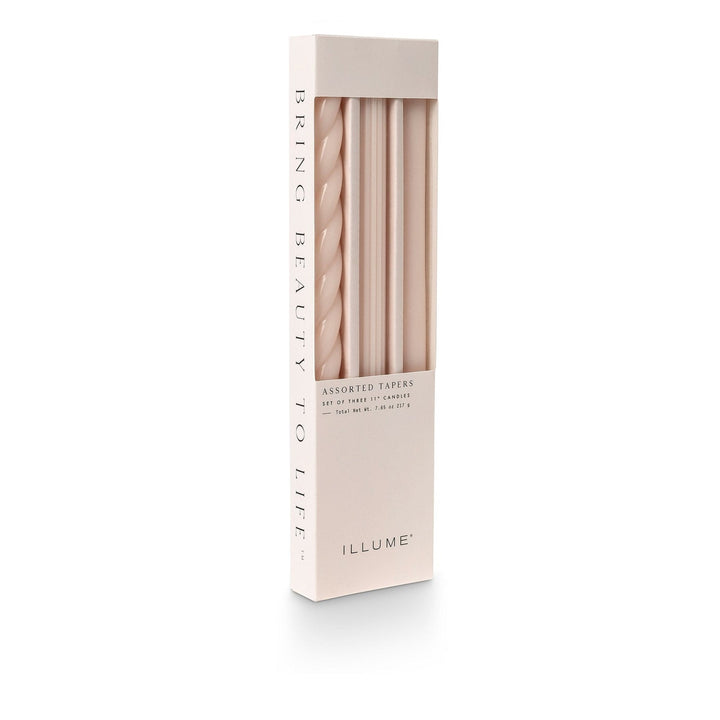 Pale Pink Assorted Taper Candles - 3 Pack - Something Splendid Co.
