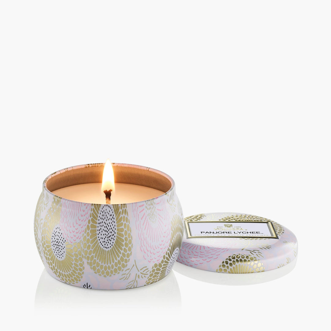 Panjore Lychee Mini Tin Candle - Something Splendid Co.
