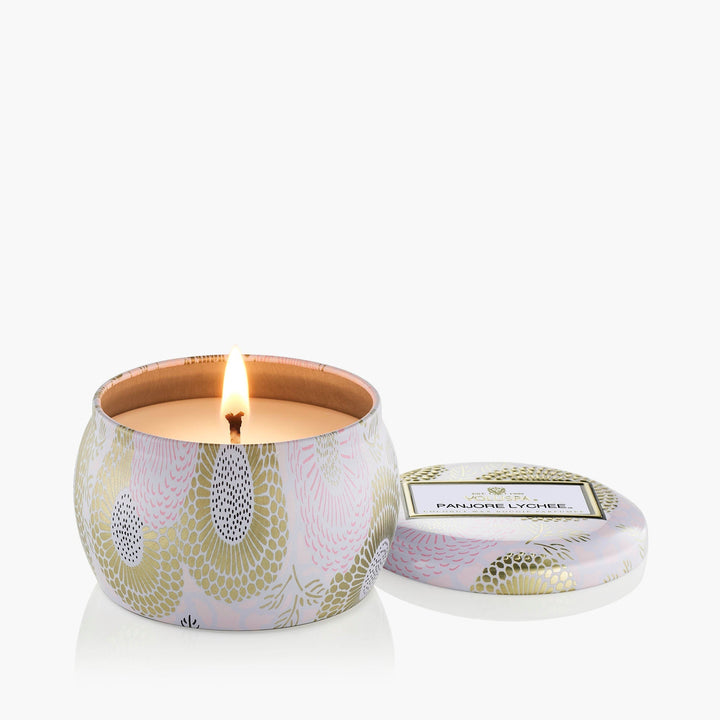 Panjore Lychee Mini Tin Candle - Something Splendid Co.