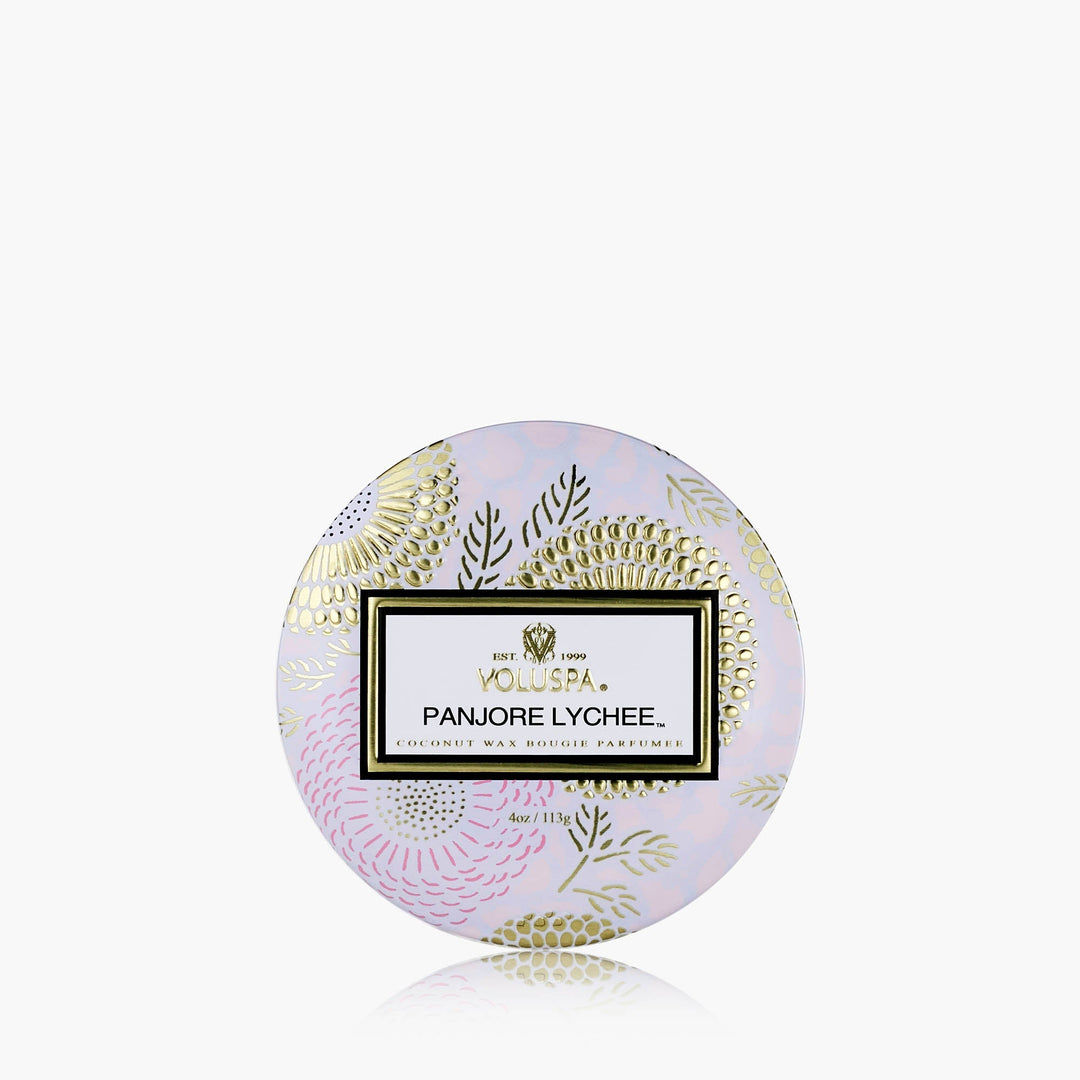 Panjore Lychee Mini Tin Candle - Something Splendid Co.
