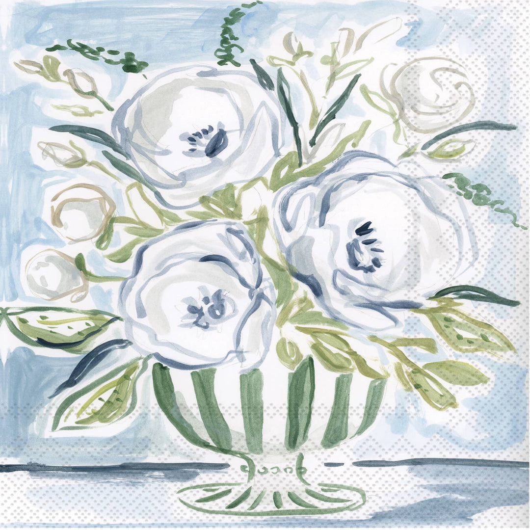 Paper Cocktail Napkins 20 Ct Floral Vase - Something Splendid Co.