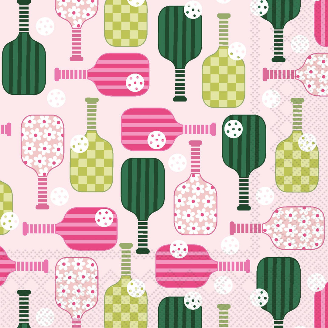 Paper Cocktail Napkins 20 Ct Pickleball Party Time - Something Splendid Co.