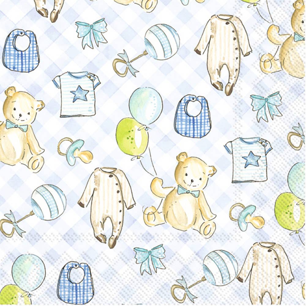 Paper Cocktail Napkins Pack of 20 Boy Baby - Something Splendid Co.