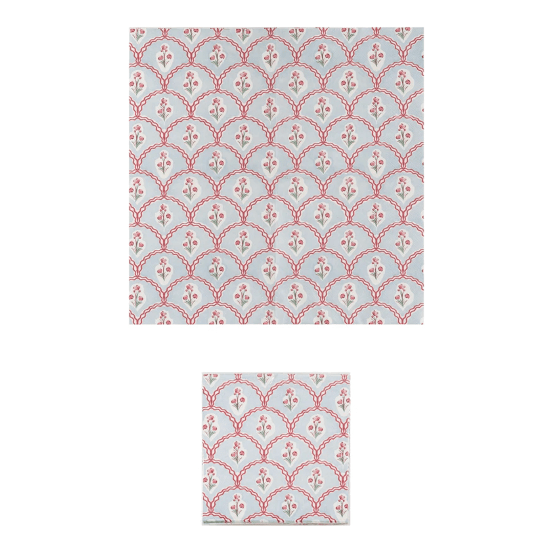 Paper Napkins with Floral Pattern - Something Splendid Co.