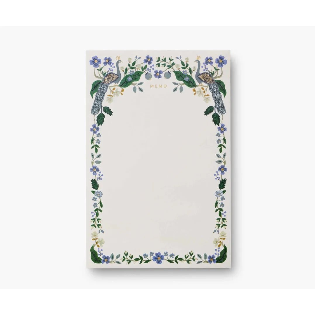 Peacock Memo Notepad – Something Splendid Co.