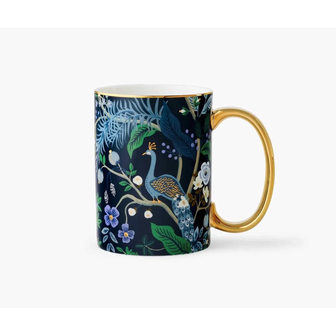 Peacock Porcelain Mug - Something Splendid Co.