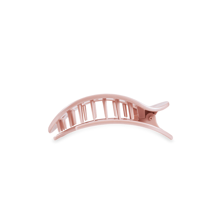 Pearly Pink Small Flat Round Hair Clip - Something Splendid Co.