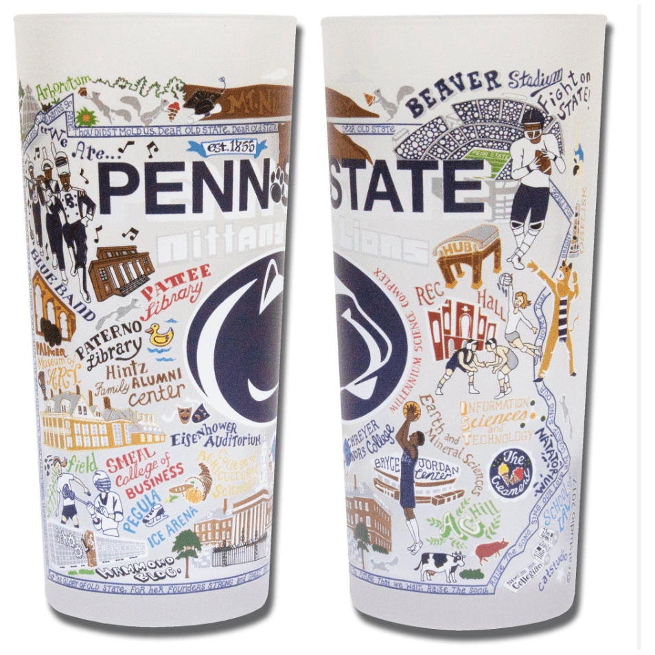 Penn State University Collegiate Drinking Glass - Something Splendid Co.