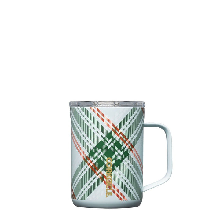 Peppermint Plaid 16 oz Mug - Something Splendid Co.