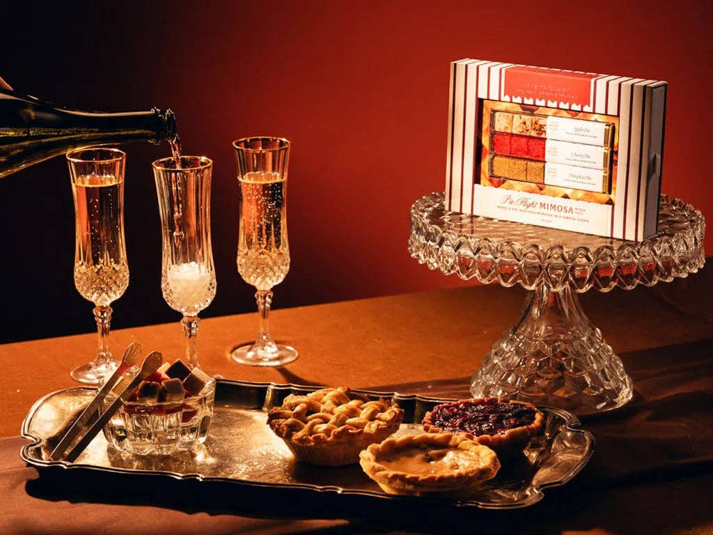 Pie Flight Mimosa Kit, Apple, Pumpkin & Cherry Pie Cubes - Something Splendid Co.