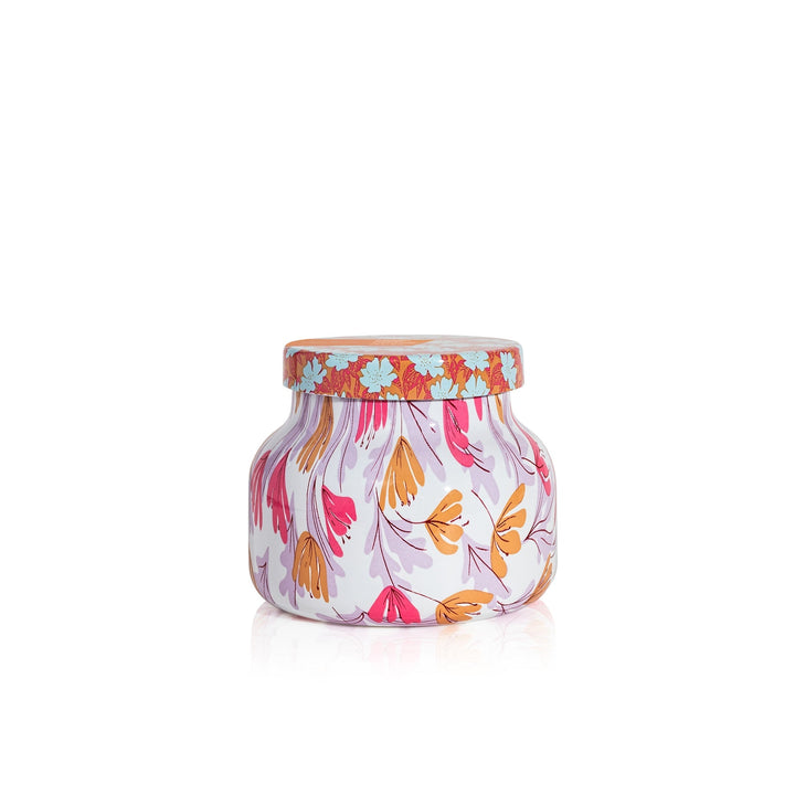 Pineapple Flower Pattern Play Petite Candle (8oz.) - Something Splendid Co.