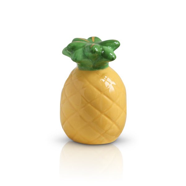 Welcome, Friends! Mini by Nora Fleming — hand-painted ceramic pineapple (alternate view)