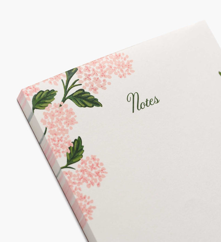 Pink Hydrangea Notepad - Something Splendid Co.