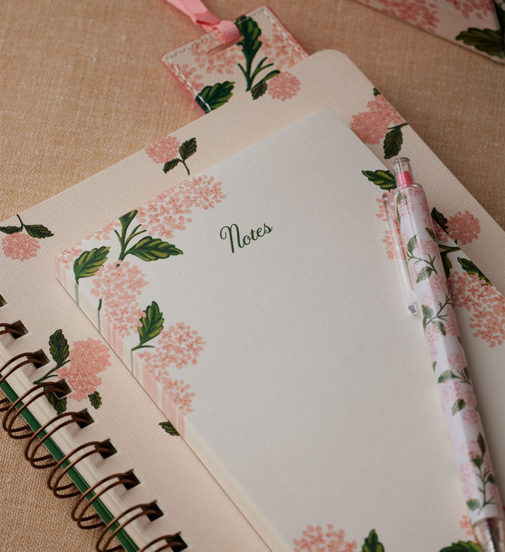 Pink Hydrangea Notepad - Something Splendid Co.