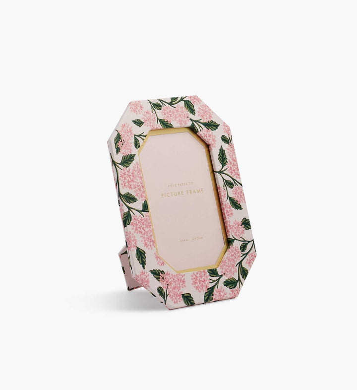 Pink Hydrangea Paper Wrapped Picture Frame - Something Splendid Co.