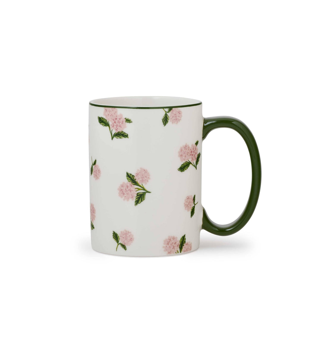 Pink Hydrangea Porcelain Mug - Something Splendid Co.