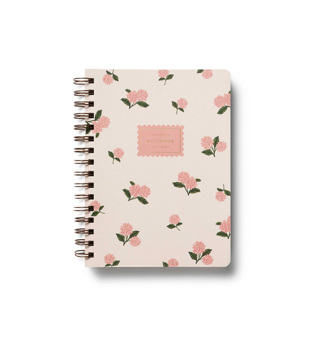 Pink Hydrangea Spiral Notebook - Something Splendid Co.
