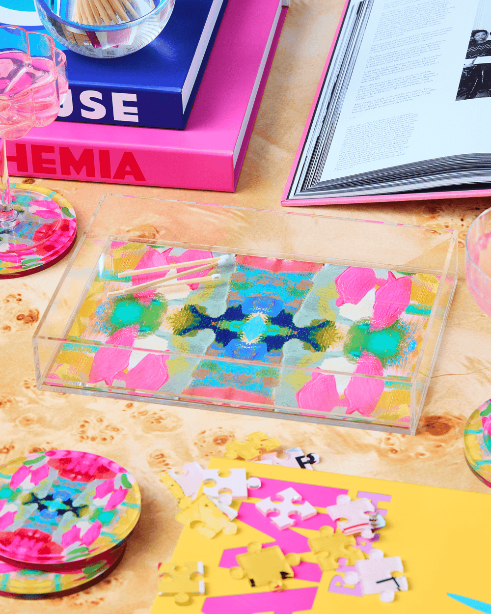 Pink Paradise Small Tray | Laura Park x Tart By Taylor - Something Splendid Co.