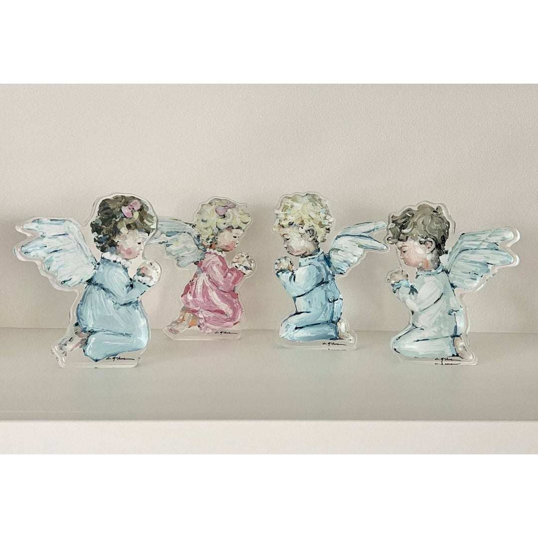 Pink Tiny Wings Acrylic Block - Something Splendid Co.