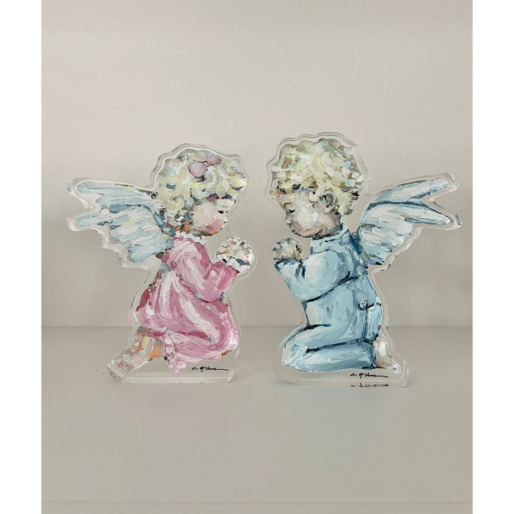 Pink Tiny Wings Acrylic Block - Something Splendid Co.