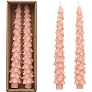 Pink Tree Taper Candle - Something Splendid Co.