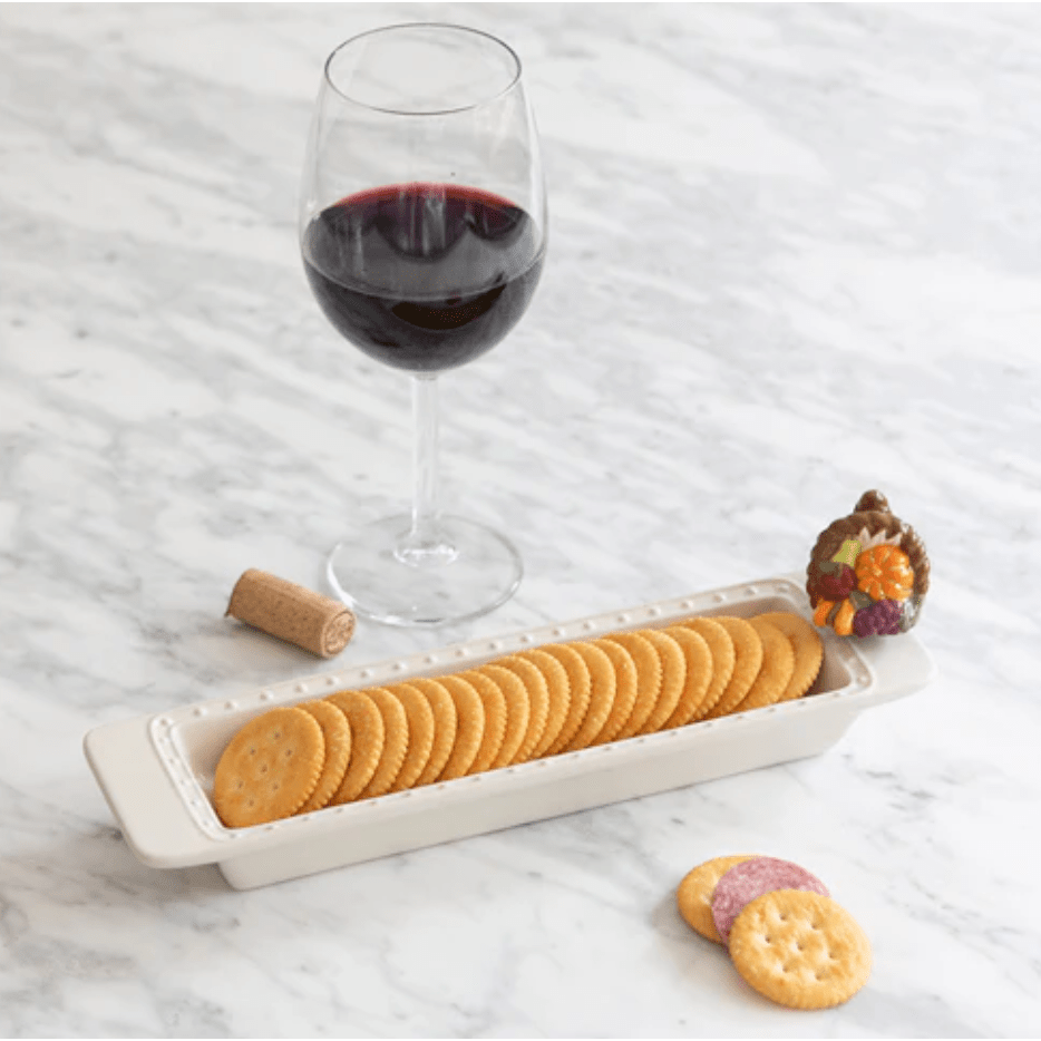 Something Splendid Co. Pinstripes Cracker Tray - Thumbnail 2