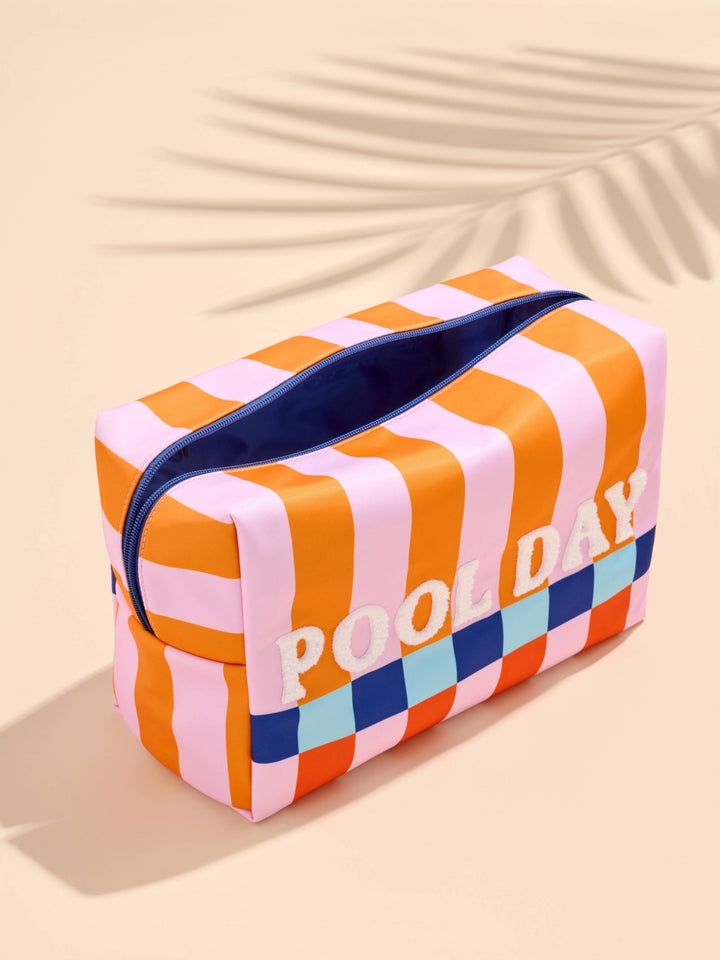 Pool Day Oversized Zip Pouch - Something Splendid Co.