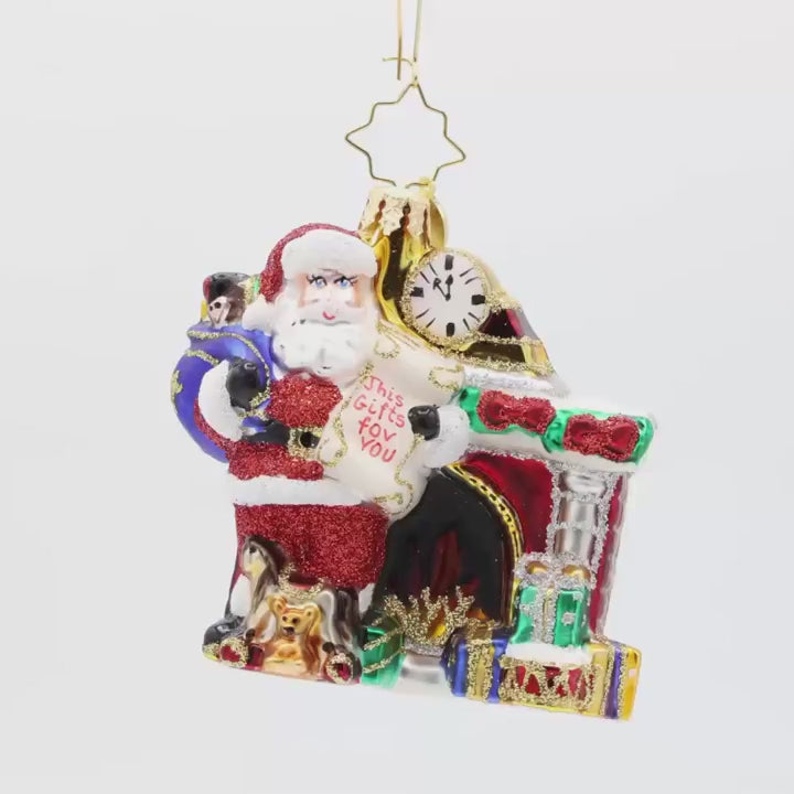 Nice List Santa Gem Ornament