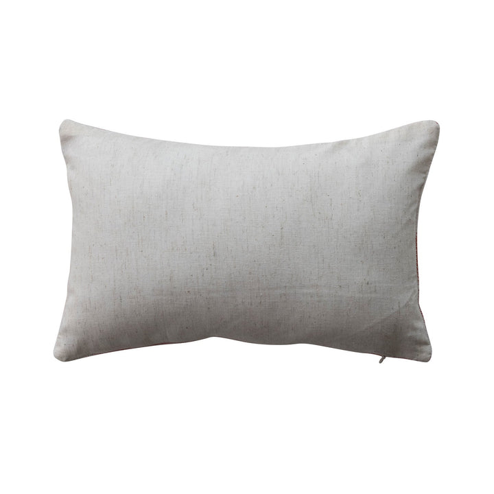 "Prosecco Ho Ho Ho" Embroidered Lumbar Pillow - Something Splendid Co.