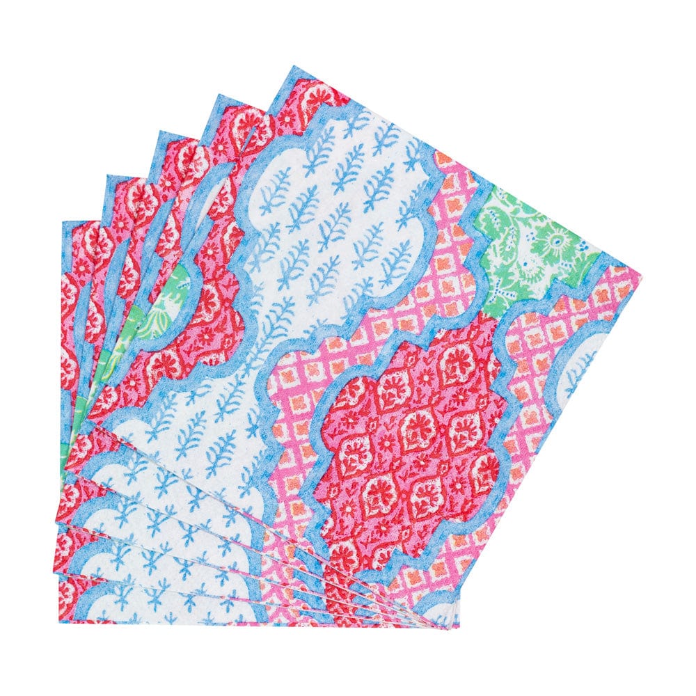 Provencal Cotton Pink Cocktail Napkins - Something Splendid Co.