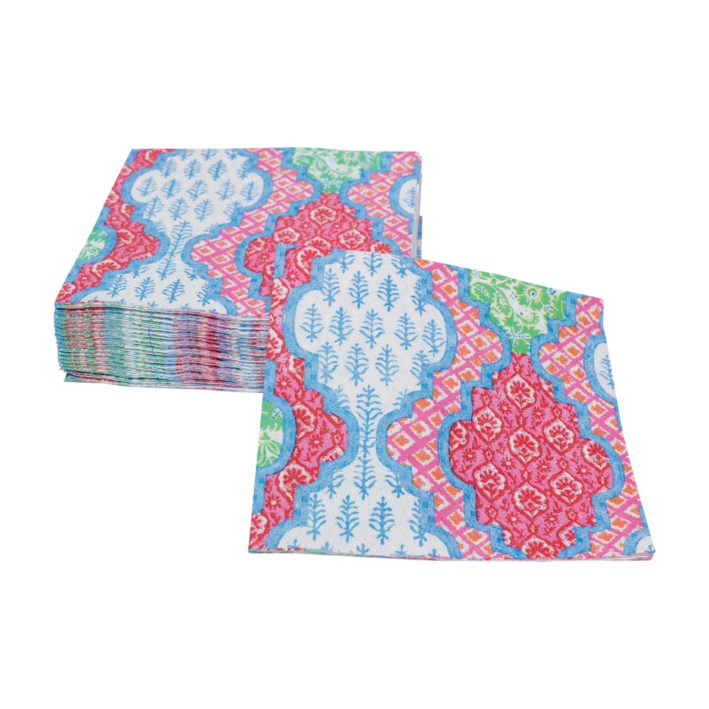 Provencal Cotton Pink Cocktail Napkins - Something Splendid Co.