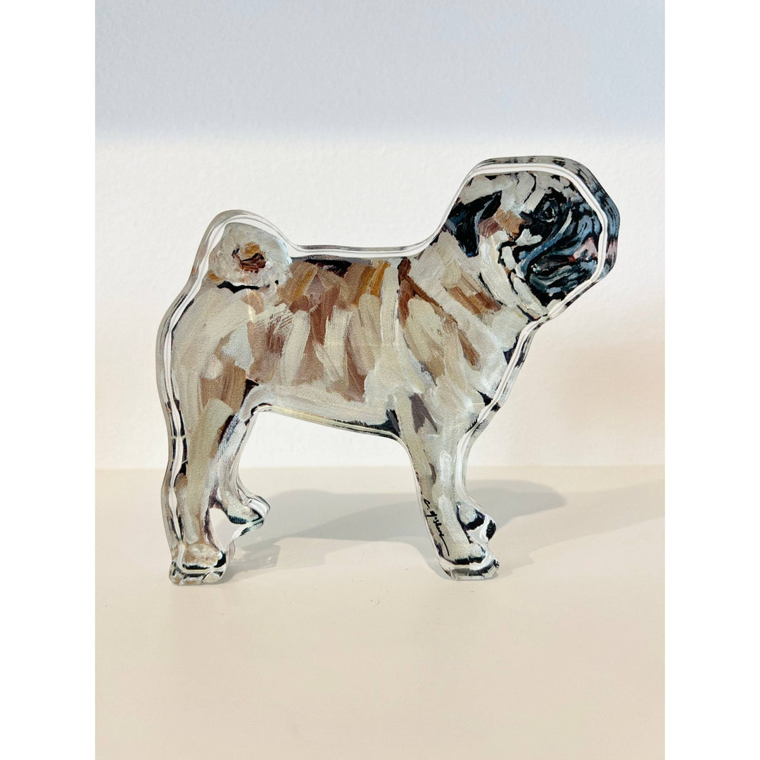 "Pug Fawn" acrylic WHOLESALE - Something Splendid Co.