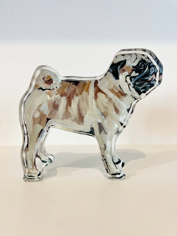 "Pug Fawn" acrylic WHOLESALE - Something Splendid Co.
